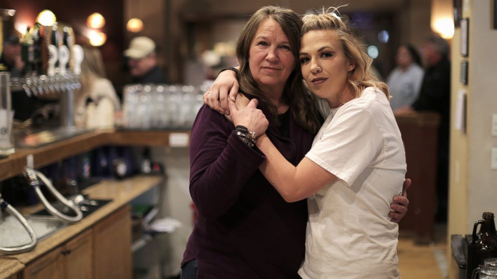 PHOTO: Stacey Moeller and her daughter Kelci Luken at the Gillette Brewing Company which is owned by a local coal miner. Luken works there part time.

