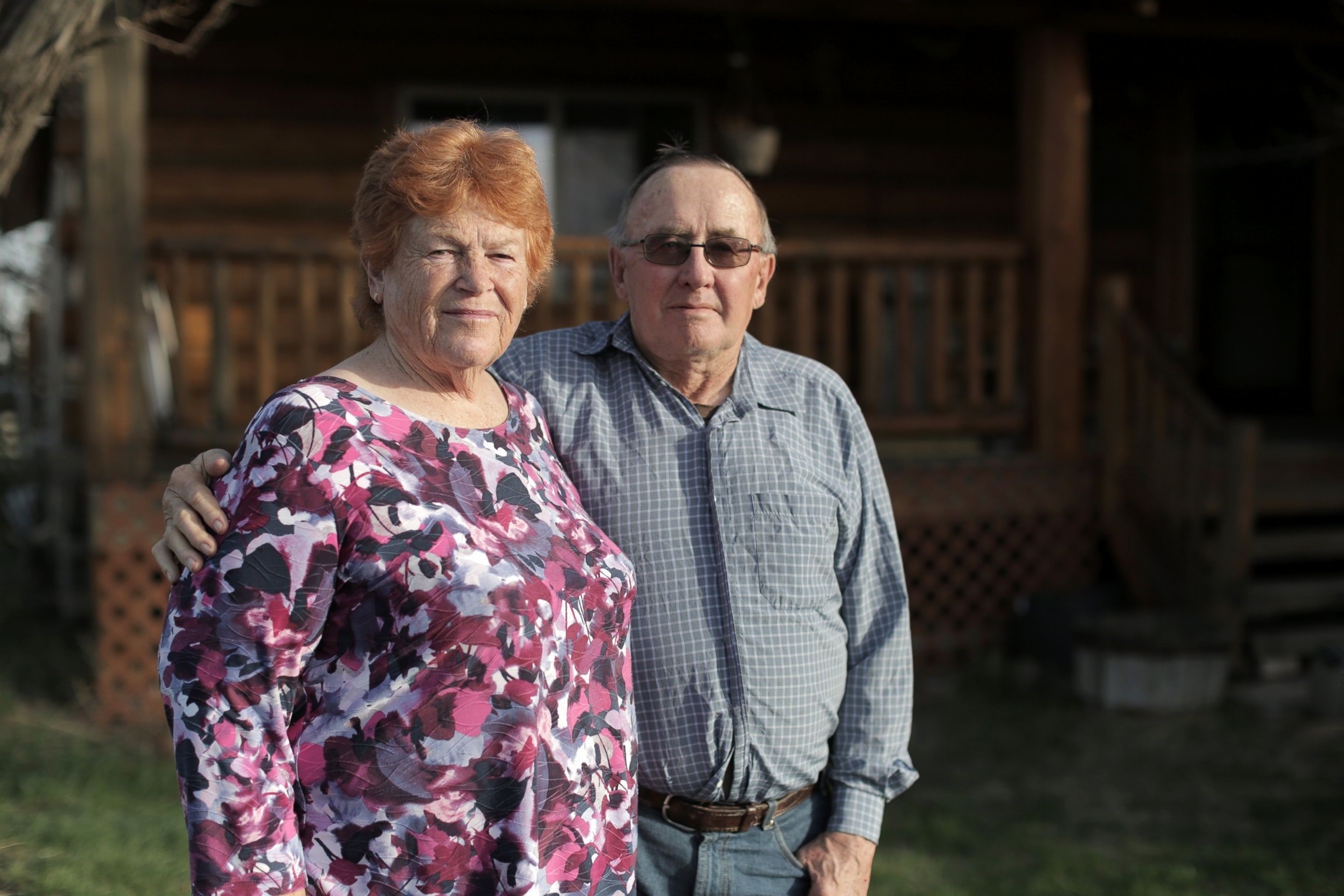 PHOTO: Karen and L.J. Turner say that they are two of only a few Democrats in the area.