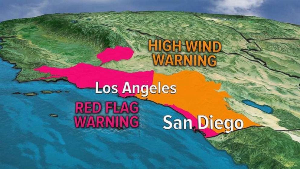 Southern California will be under red flag warnings for another day on Friday.