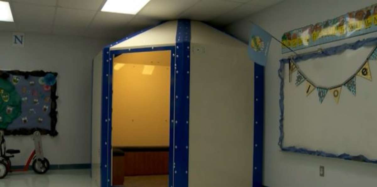 Healdton Public Schools in Healdton, Okla., installed seven bulletproof shelters in its elementary school.