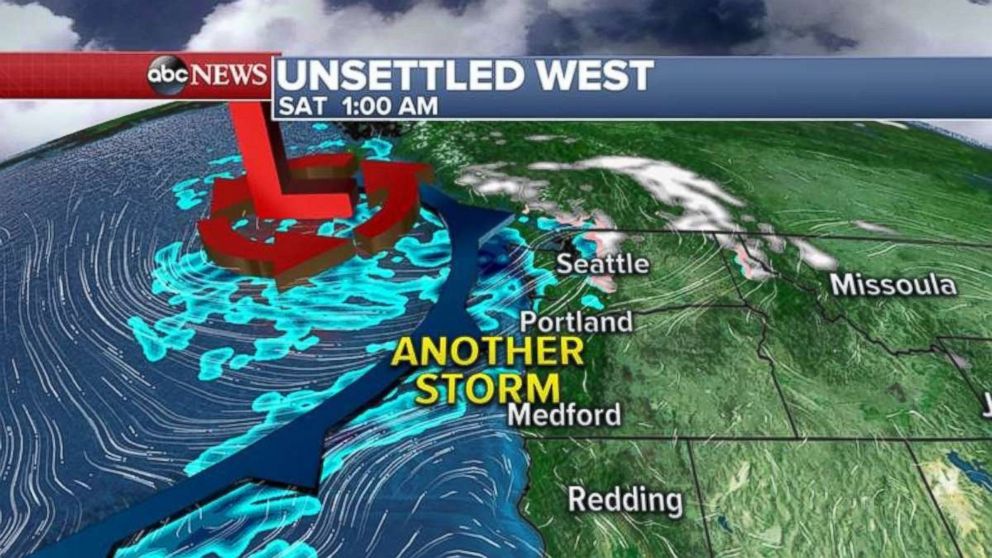 Another storm is expected to hit the Pacific Northwest over the weekend.