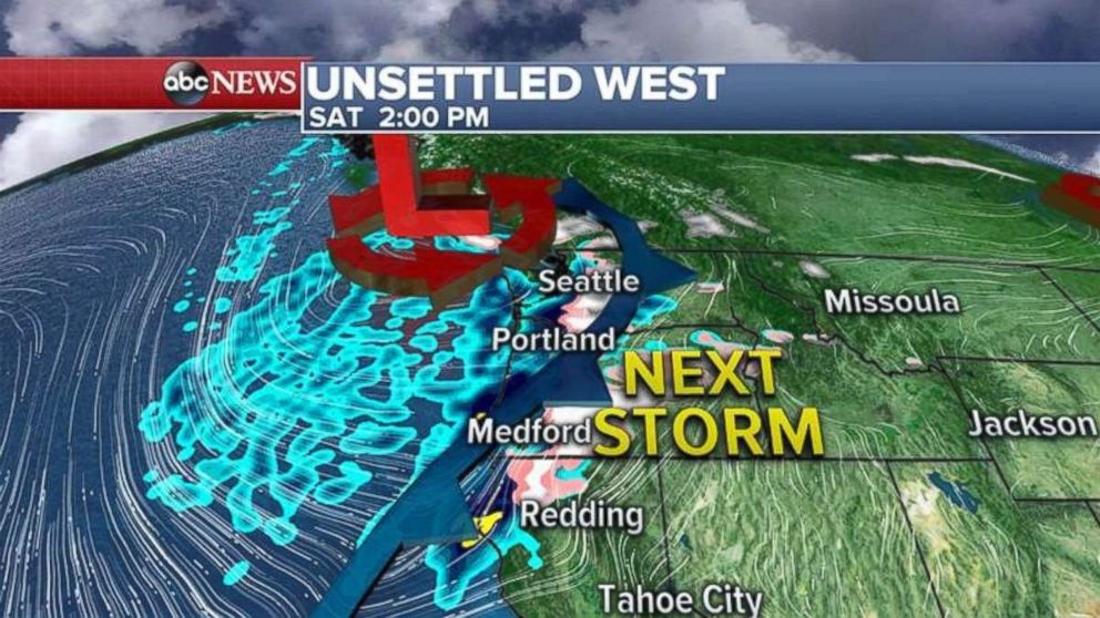 The next storm to hit the Northwest will come on Saturday afternoon.