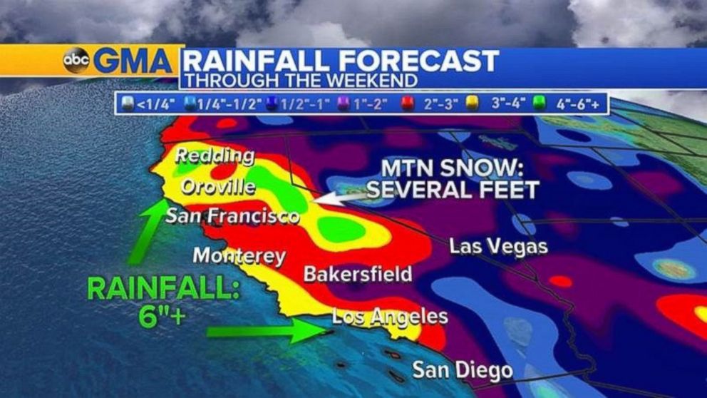PHOTO: The rainy weather will linger in Southern California through this weekend.