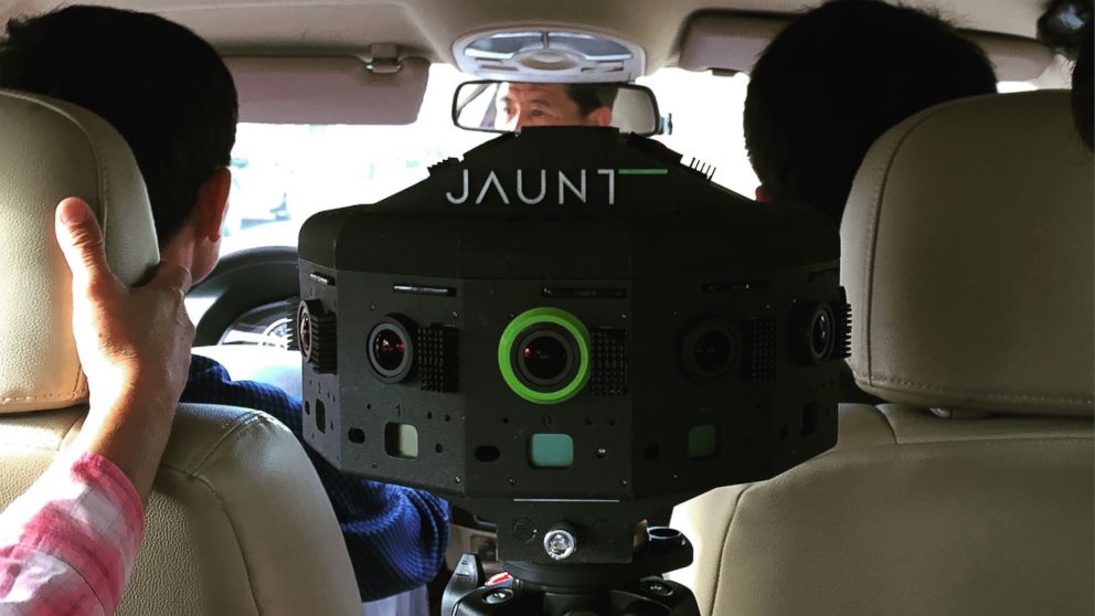 PHOTO: Jaunt's 360 degree camera takes a taxi ride in Pyongyang, North Korea.