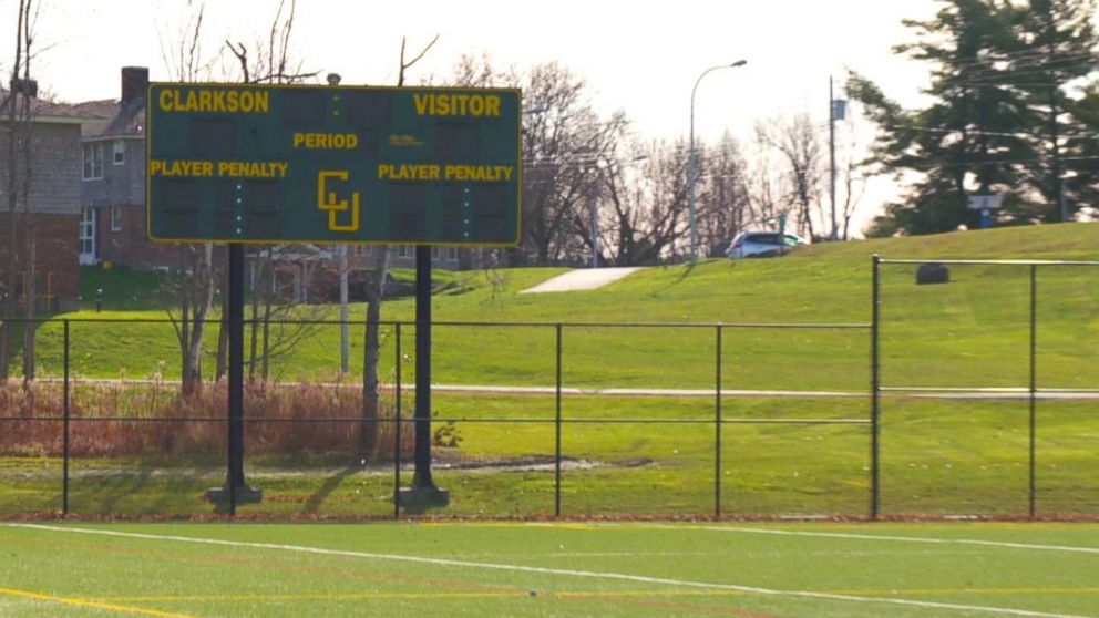 PHOTO: A soccer field at Clarkson University in Potsdam, New York. 