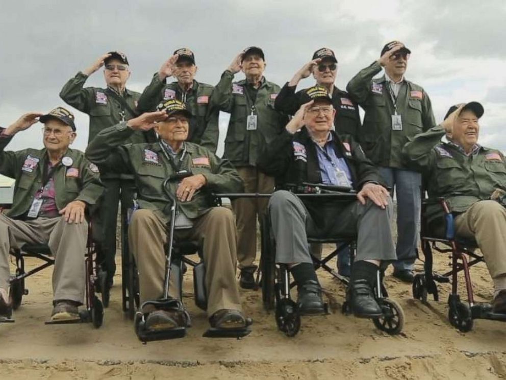 PHOTO: ABC News World News Tonight With David Muir recently met with several World War II veterans across the U.S. and traveled with them as they made their journey back to Normandy, France.