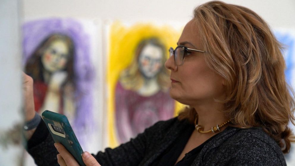 "I absolutely stopped painting because of Epstein," Farmer said. "And in a weird way I kind of started painting because of him because I wanted to honor the victims."