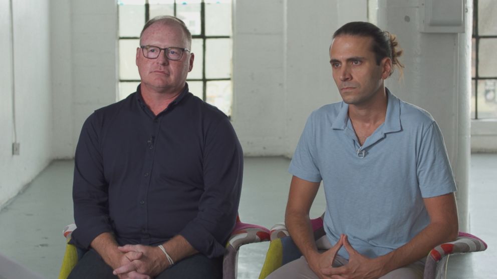 Stan Fiorito (left) and Mike Peditto (right) are seen here during an ABC News interview. 