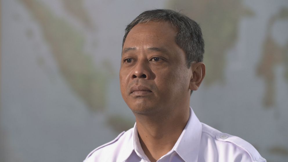Capt. Nurcahyo Utomo, a senior safety investigator of the NTSC, is seen here during an ABC News interview.