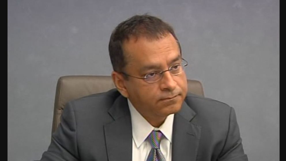 Ramesh "Sunny" Balwani is seen here during a 2017 deposition with the Securities and Exchange Commission.