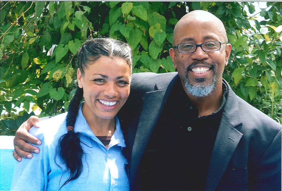 Tyra Patterson and David Singleton, Ohio Justice & Policy Center executive director, seen here in August 2013.