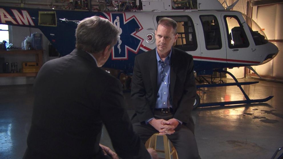 PHOTO: ABC News Chief Investigative Correspondent Brian Ross sat down with an Air Methods vice president, Paul Webster. 