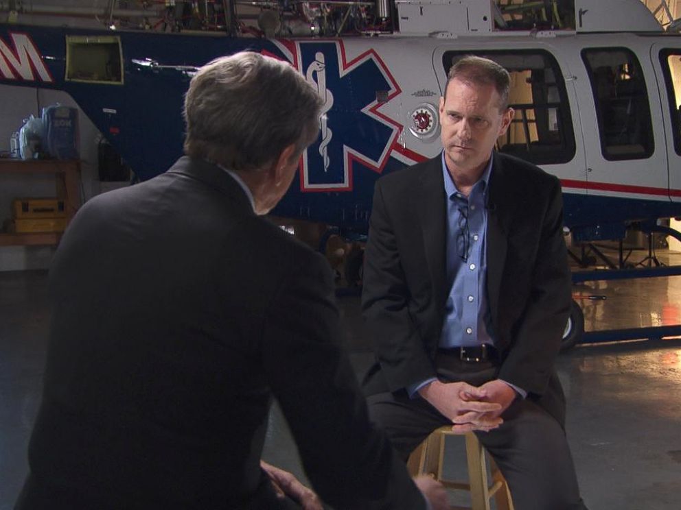 PHOTO: ABC News Chief Investigative Correspondent Brian Ross sat down with an Air Methods vice president, Paul Webster.