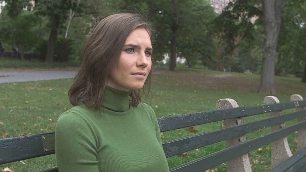 Amanda Knox is seen here during an interview with ABC News "Nightline."