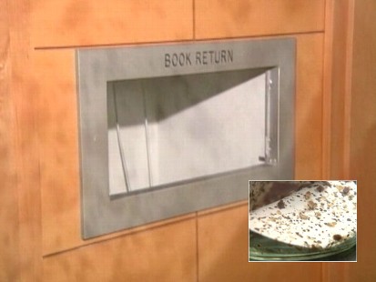 Video: Library books returned infested with bed bugs.