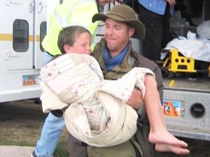 Video: Boy credits reality show Man vs. Wild for helping him.