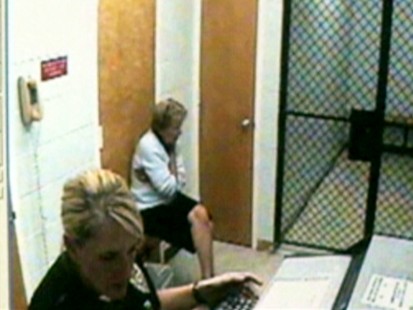 VIDEO: A town councilwoman becomes angry with police at DUI booking.