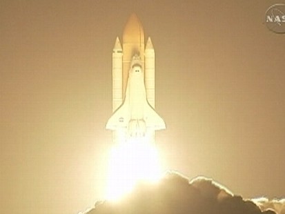 Video: Space shuttle Discovery makes a successful launch.