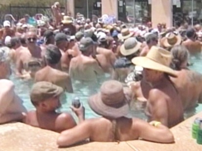 Video: Nude association tries to set skinny dipping record.