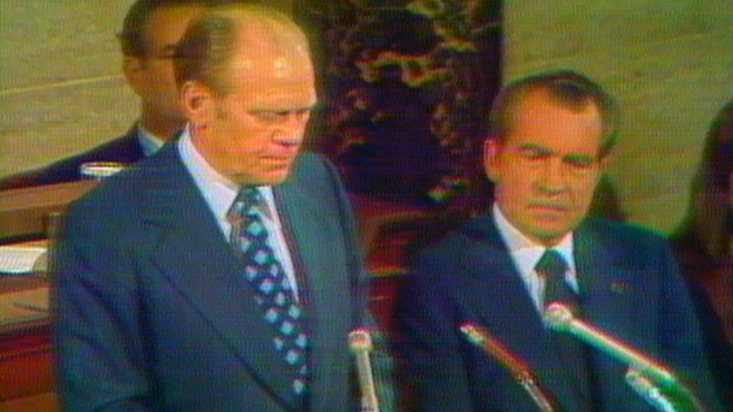 Gerald Jones Ford >> Dec. 6, 1973: Gerald Ford Sworn in as V.P. Video - ABC News Gerald Jones Ford >> Dec. 6, 1973: Gerald Ford Sworn in as V.P. Video - ABC News