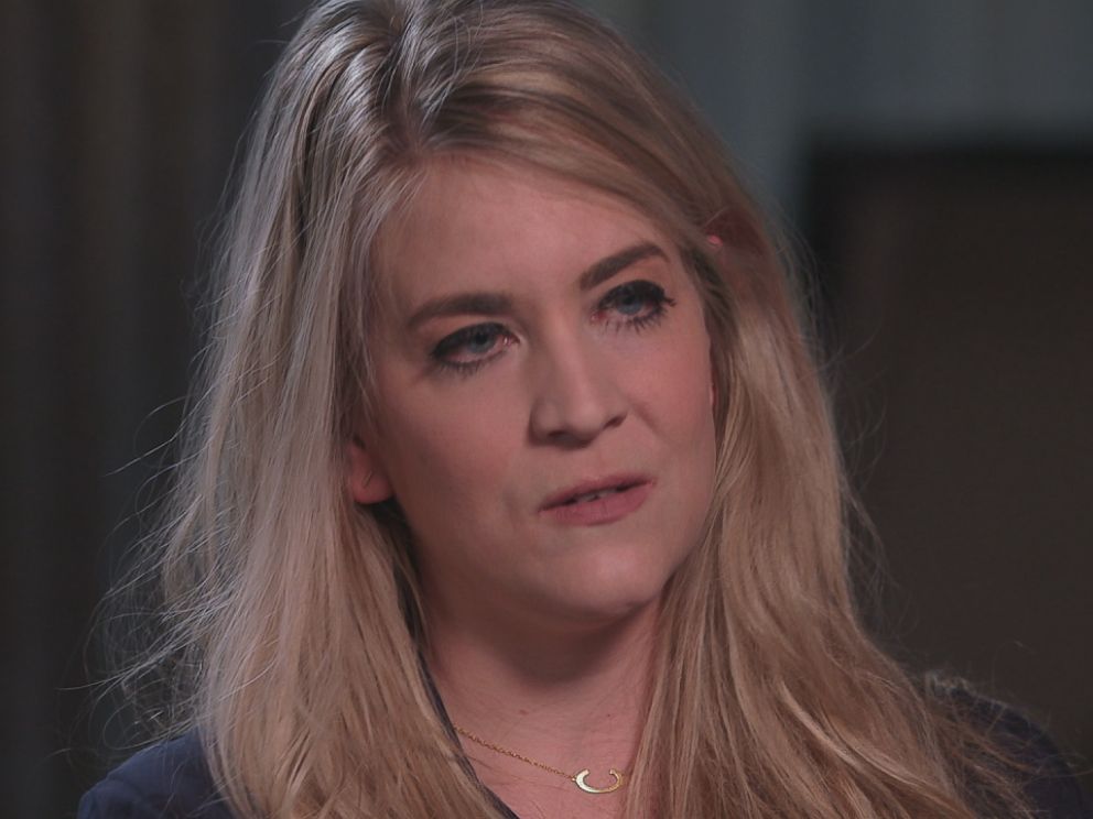 Chelsea Burkett is seen here during an interview with ABC News Nightline.