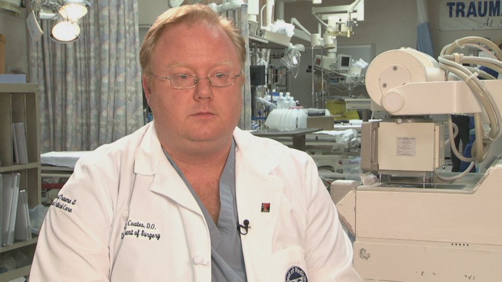 Dr. Jay Coates is a trauma surgeon at Las Vegas' University Medical Center who operated on Horn.