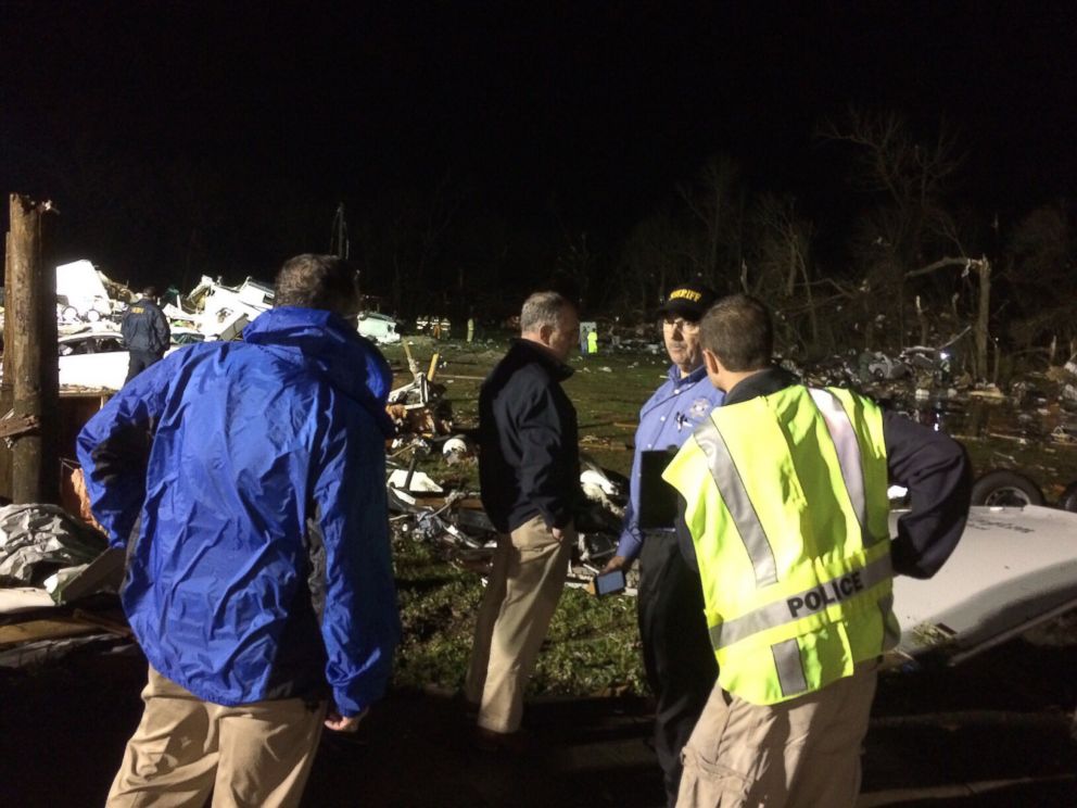 PHOTO: Gov. John Bel Edwards traveled to Convent, La. to check on the storm-ravaged area. 