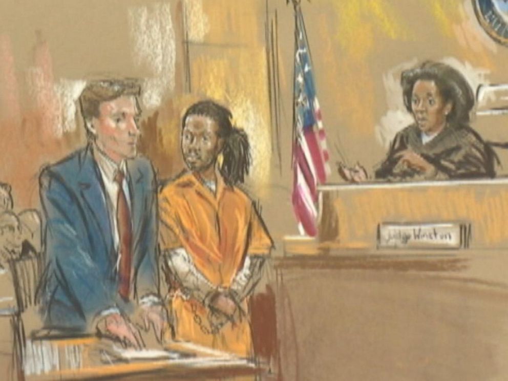 PHOTO: A courtroom sketch of the trial of Daron Wint.