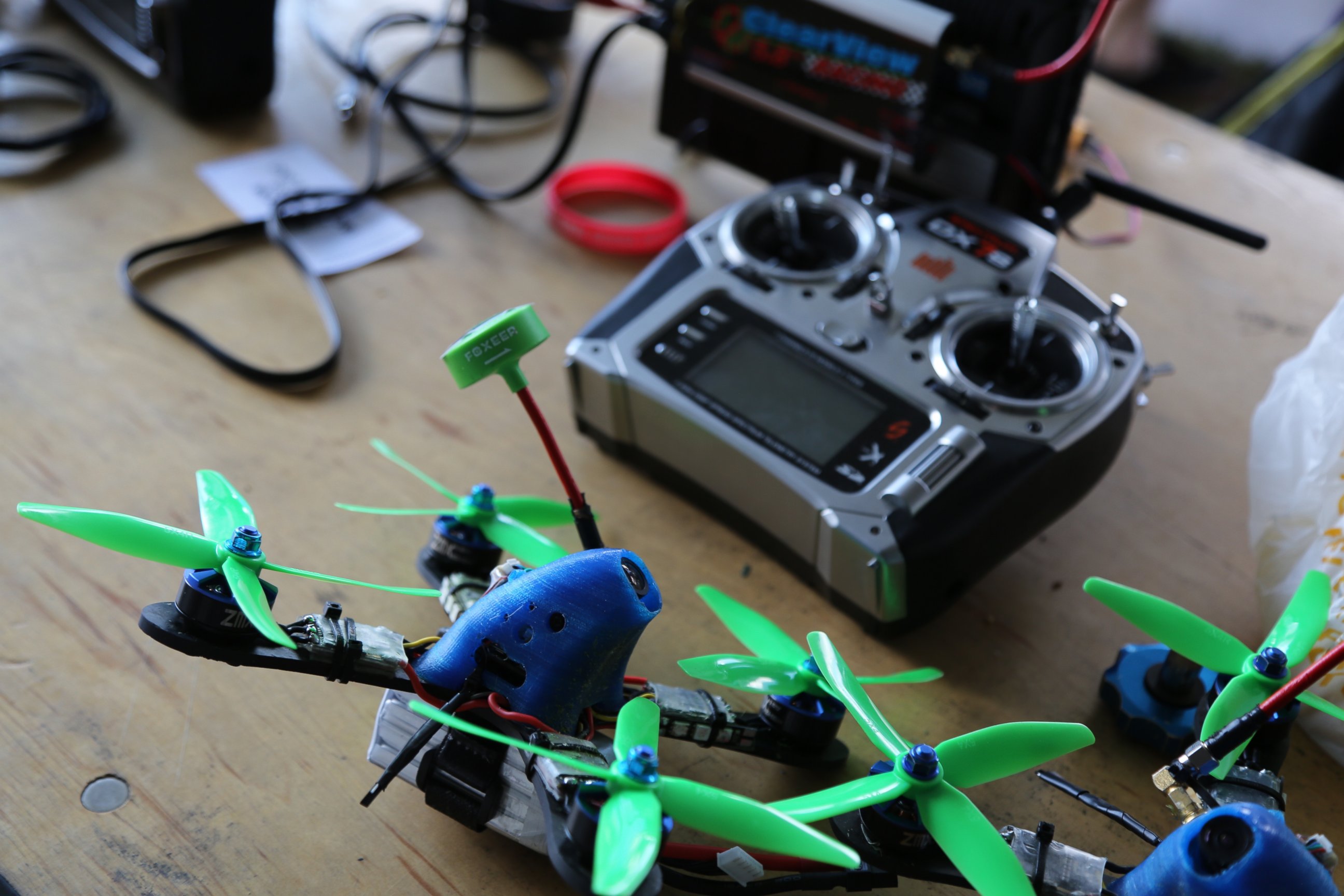 PHOTO: Ken Loo custom built his drone (pictured) that he would use to compete in the National Drone Racing Championships on Governors Island, Aug. 5, 2016 in New York.