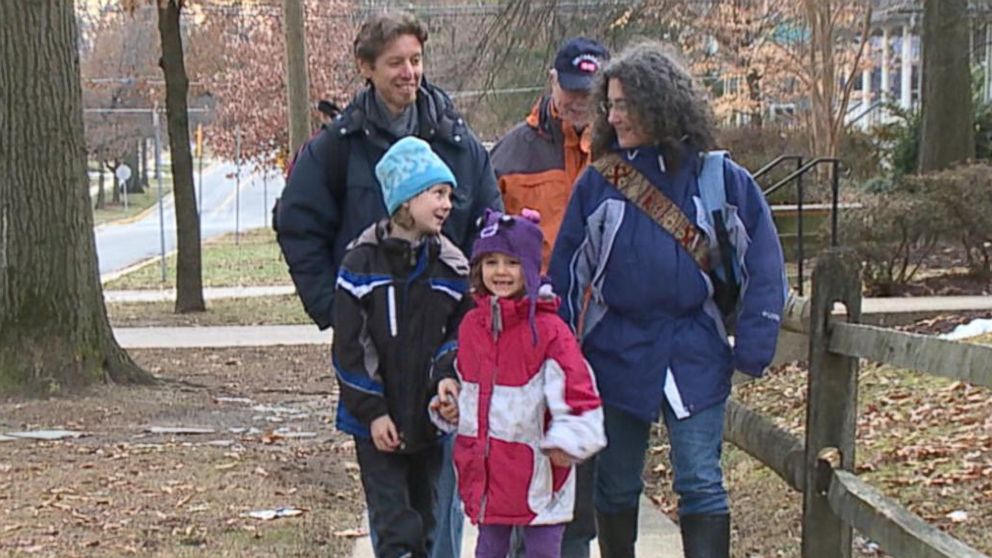 PHOTO: Rafi and Dvora Meitiv were walking home from a park in Silver Spring, Md. when they were picked up by police for being unsupervised.