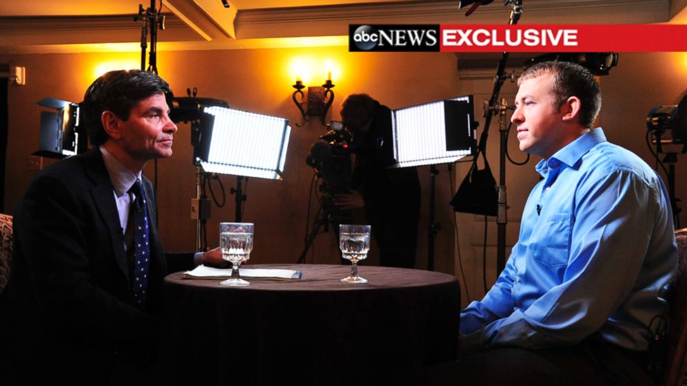 PHOTO: ABC News' George Stephanopoulos sat down with Darren Wilson in the Ferguson police officer's first interview since the shooting death of Michael Brown.