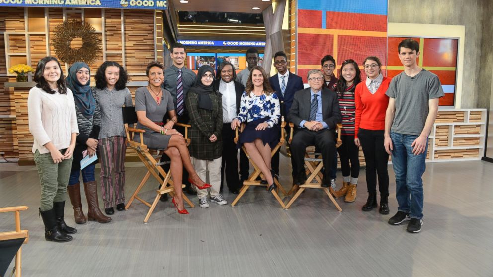Bill and Melinda Gates talk with Robin Roberts about the goals of their Foundation, which works to help people improve their health, lift themselves out of poverty and get the best possible education.  
