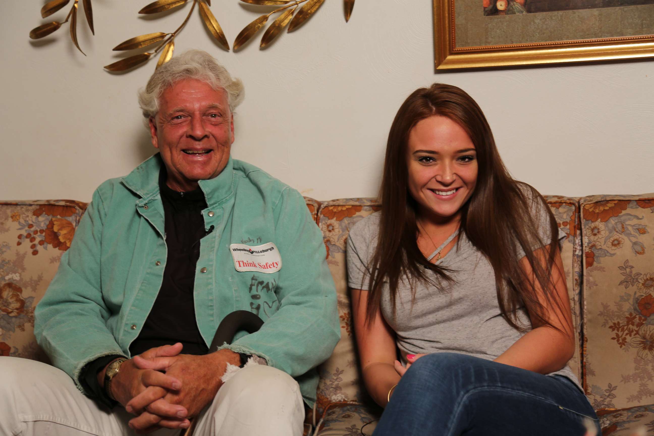 John Golomb, 65, is shown here with his daughter, Jocelyn, 21, at their home in Monessen, Pennsylvania.