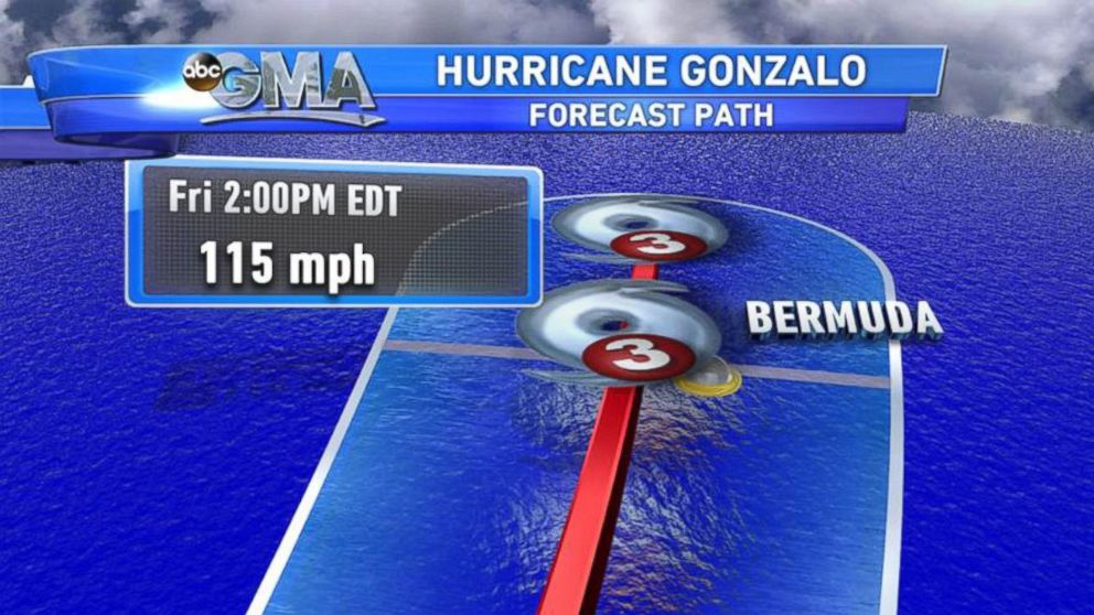 PHOTO: The forecast for Hurricane Gonzalo