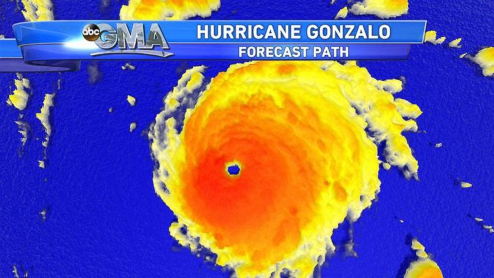 PHOTO: A view of Hurricane Gonzalo