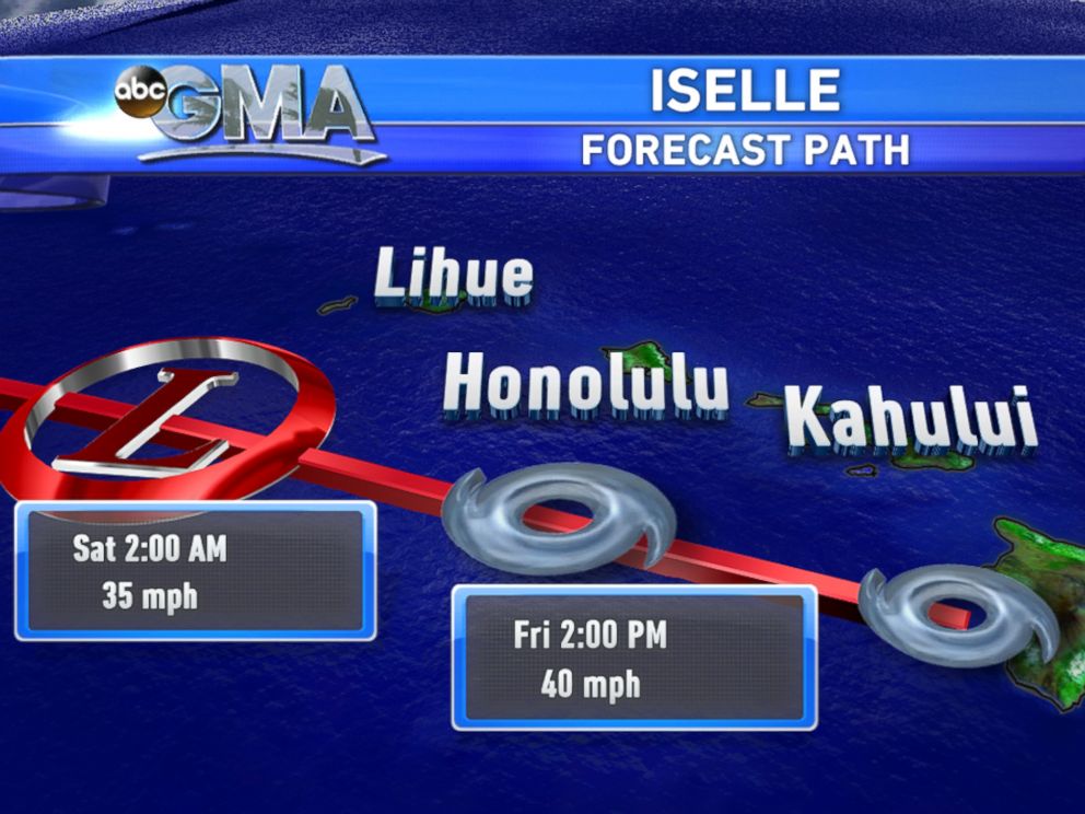 PHOTO: The path of Iselle.