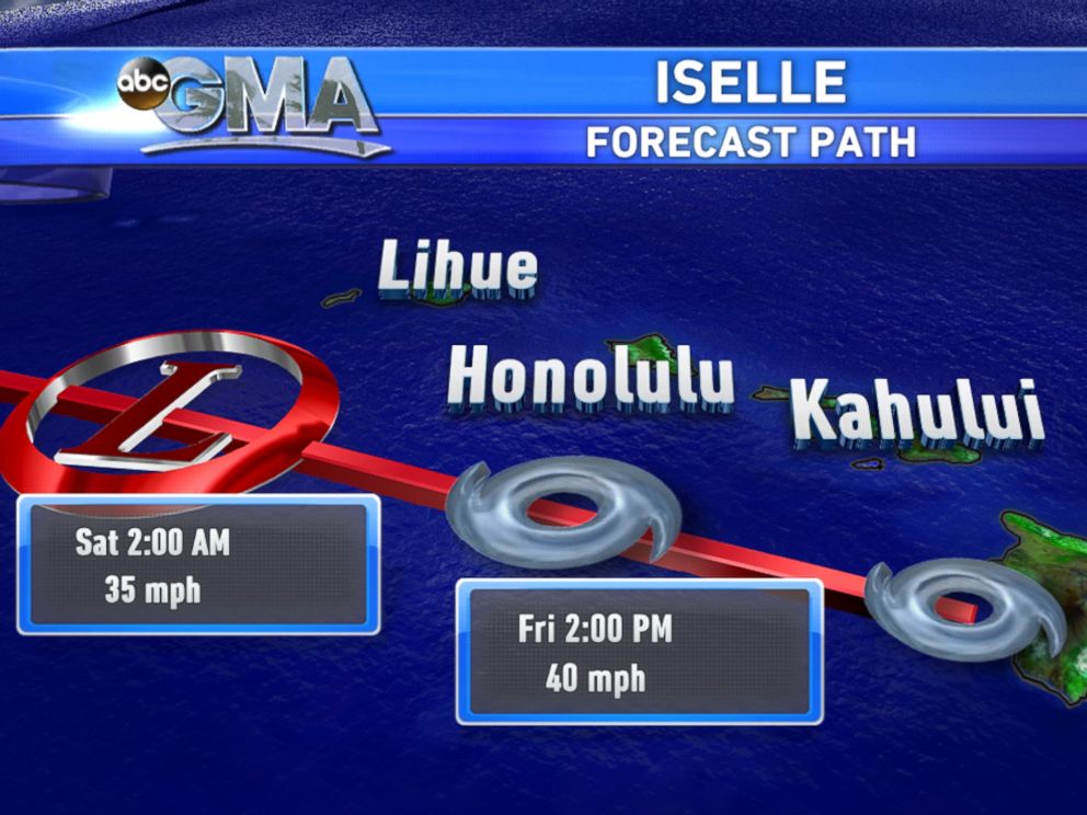 PHOTO: The path of Iselle.