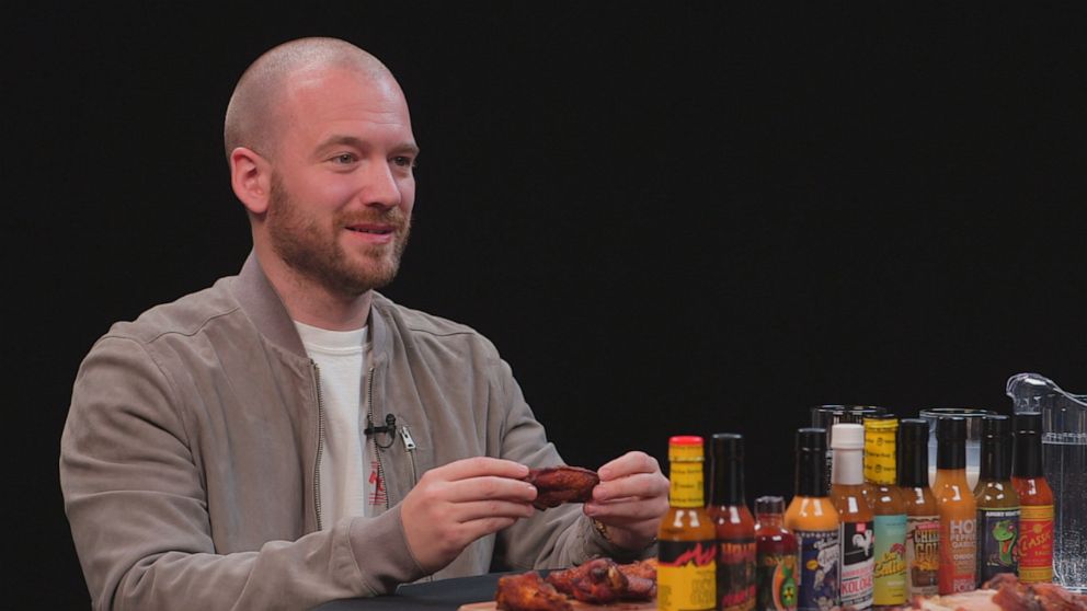 How 's 'Hot Ones' host Sean Evans realized hot sauce was his  'lightning in a bottle' - ABC News