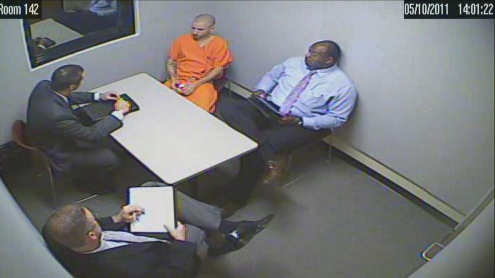 Victor Lupis is seen here during his interrogation with Portland police.