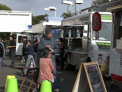 Video: Mobile food courts are popping up all over Santa Monica, California.