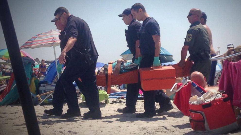 PHOTO: Kathleen Danise was injured by a mysterious blast at Salty Brine beach in Narragansett, R.I., July 11, 2015.