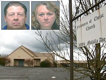 Picture of Jeffrey Beagley, Marci Beagley and their church.