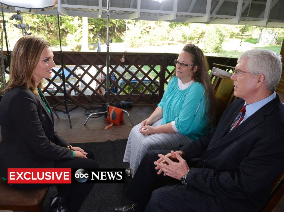 PHOTO: ABC News Paula Faris sat down for an exclusive interview with Kentucky County Clerk Kim Davis in Morehead, Kentucky, on Sept. 21, 2015.