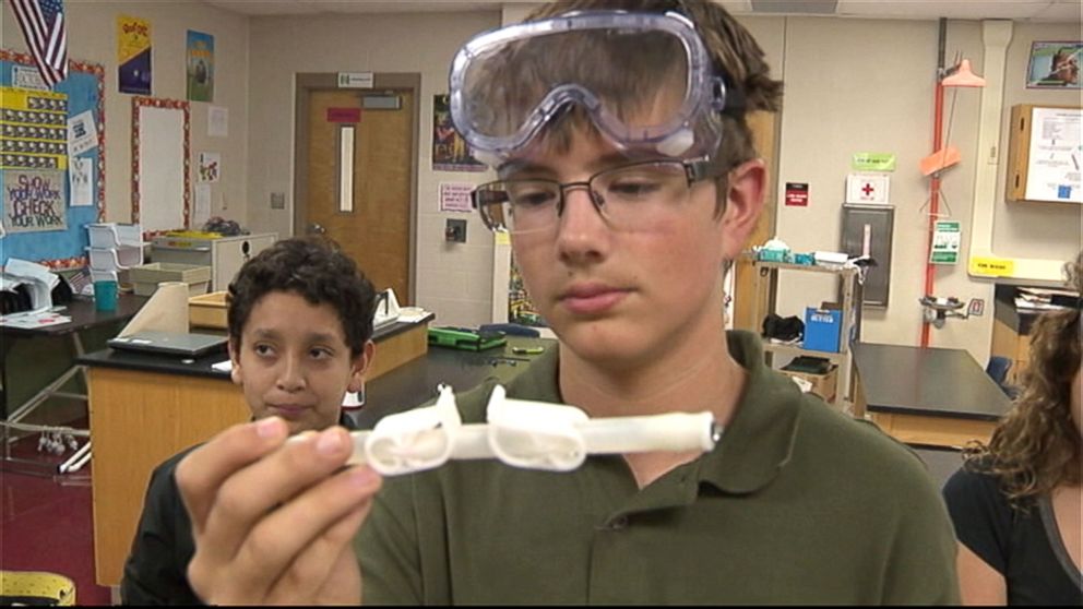 PHOTO: Students at Hobby Middle School in San Antonio, Texas, had their projects on the unmanned rocket that exploded.