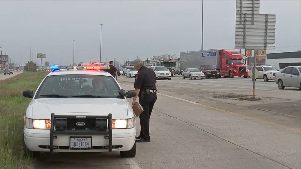 PHOTO: A woman was shot in a road rage incident in Houston, March 20, 2015. 