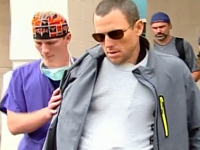 VIDEO: Lance Armstrong leaves hospital