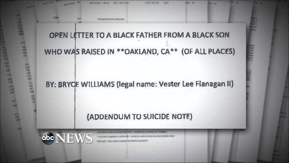 PHOTO: Vester Lee Flanagan II, the suspect in the Virginia shootings of a news reporter and cameraman, faxed a 23-page document to ABC News.