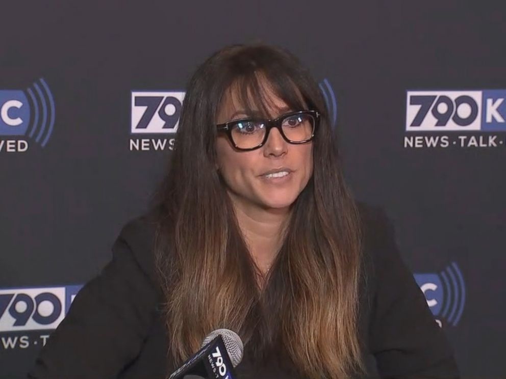 Leeann Tweeden is seen here during a press conference.