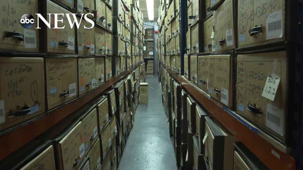 PHOTO: A warehouse in New York holds thousands of false documents related to Bernie Madoff's scheme.