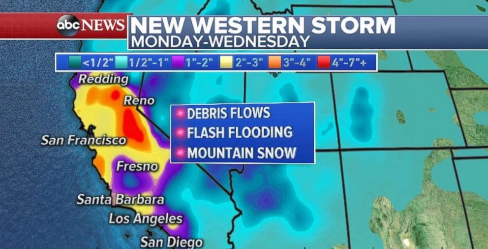PHOTO: California is bracing for a new storm early in the week.